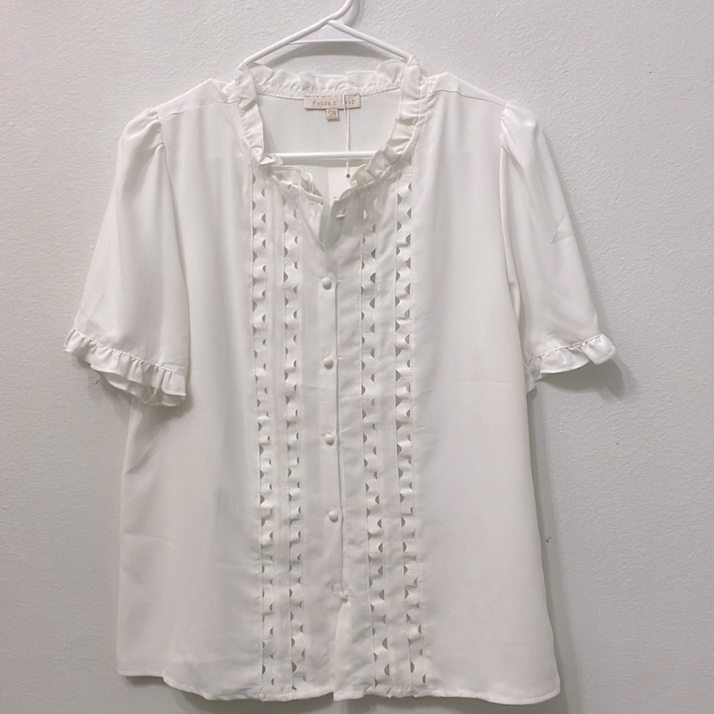 BNWT Parisian Blouse White S/M